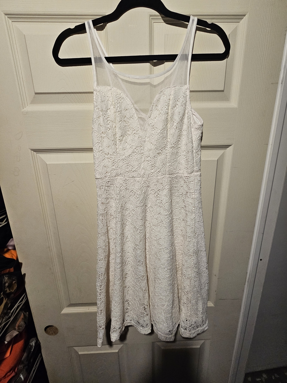 Studios White Lace Mini Dress